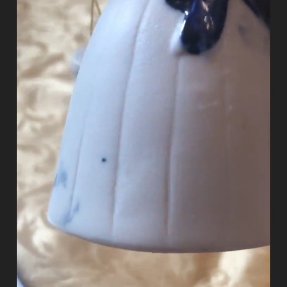 Porcelain Dutch Milk Maid Water Girl Figurine Bell - Picture 9 of 9